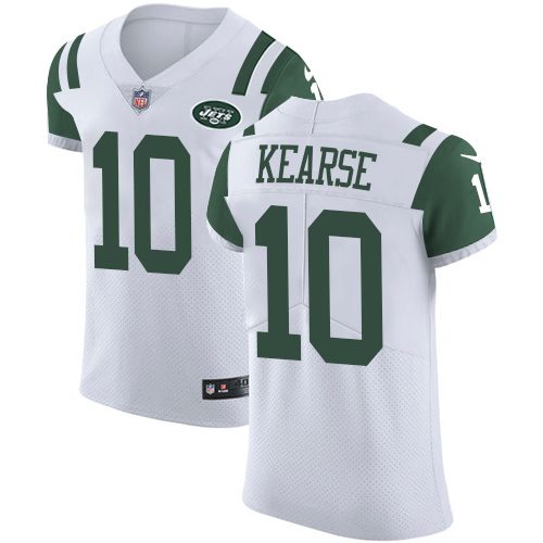 Nike Jets #10 Jermaine Kearse White Men's Stitched NFL Vapor Untouchable Elite Jersey - Click Image to Close
